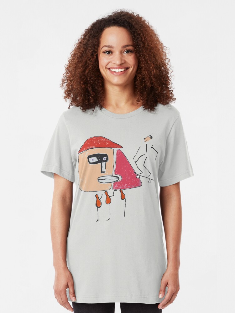 Alternative Ansicht von Ein Gangster, ein Skater und drei Einbeinige Slim Fit T-Shirt