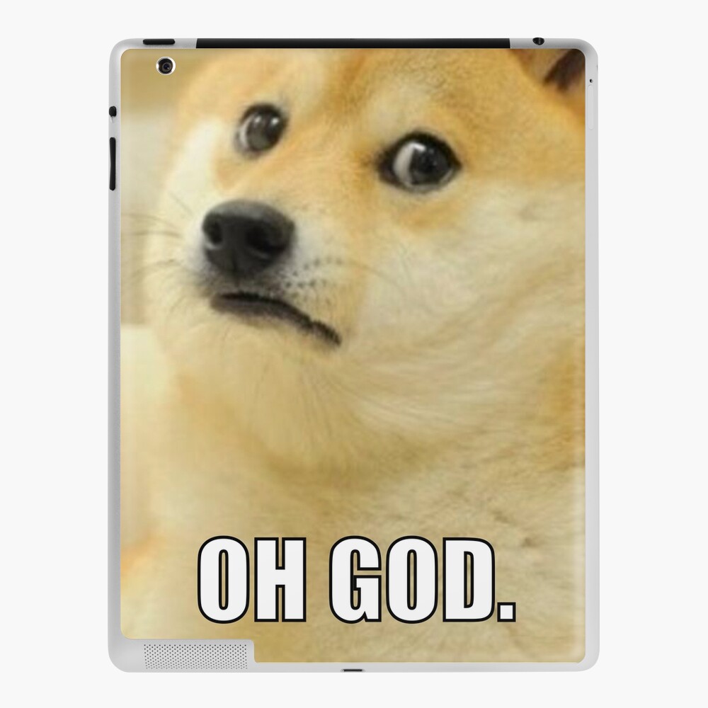 Traumatised Doge Meme Ipad Case Skin By Noodledesigns Redbubble