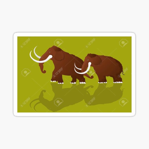 Woolly Mammoth Decal & Acrylic Blank COMBO