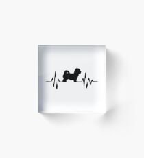 Heartbeat Maltipoo Acrylic Block