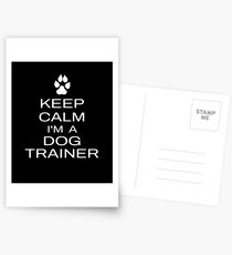 Behalten Sie ruhig, ich bin ein Hundetrainer Lustige Hundetraining Geschenkidee Postkarten