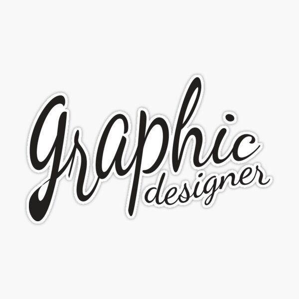 Graphic Designer - Designed by adnananwar.com Sticker for Sale by  adnananwar