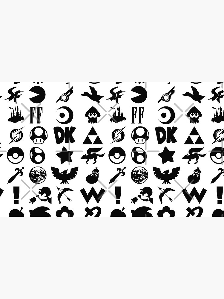 Super Smash Bros. Ultimate Series Logos | Black Icons by surik-
