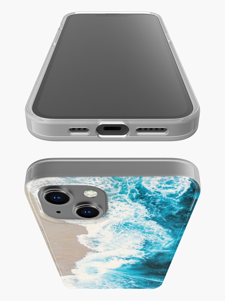 Alternate view of Blue waves iPhone Case
