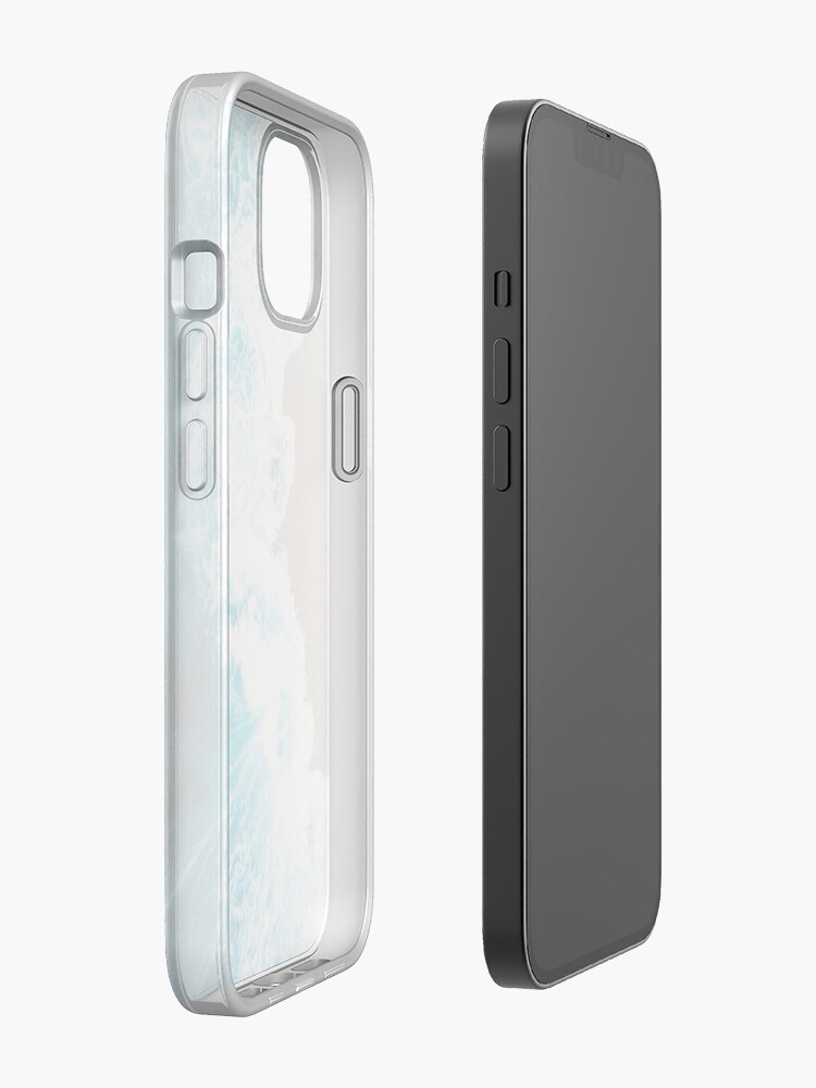 Alternate view of Blue waves iPhone Case