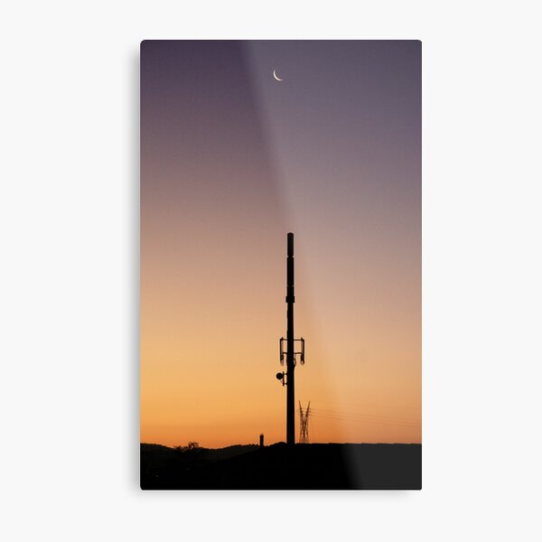 Moonrise - A sunset of combined realities - Queensland. Metal Print