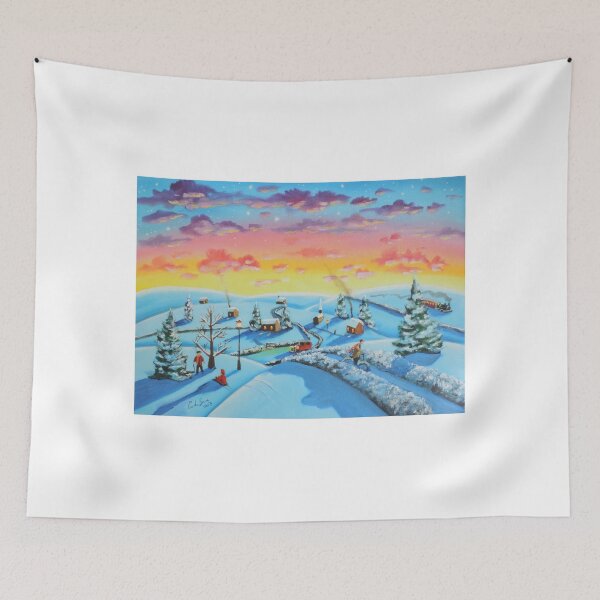 Item preview, Winter town painting designed and sold by GORDON BRUCE ART.
