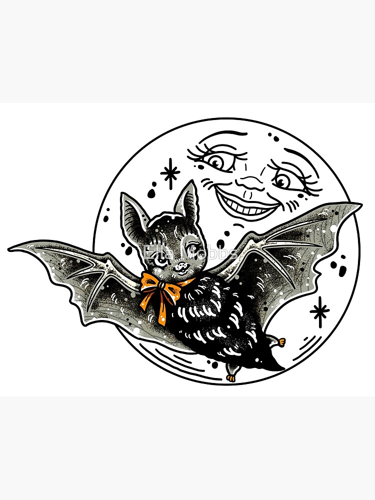 Sourpuss Black Bat Bath Mat