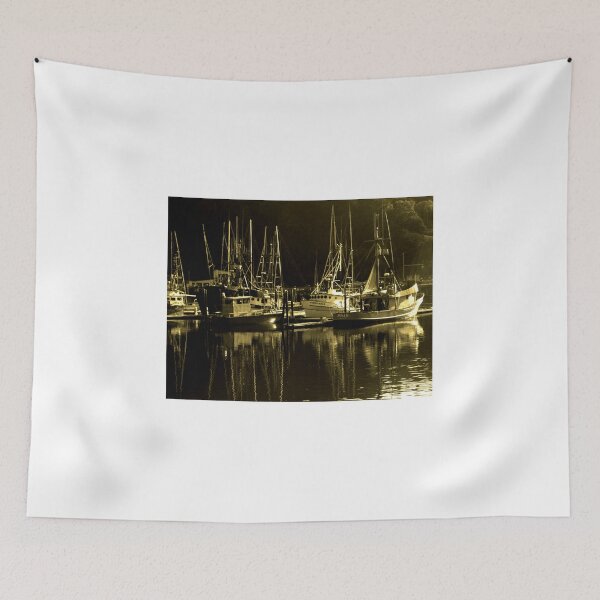 Item preview, Fishing boats on the Oregon coast designed and sold by jklune.