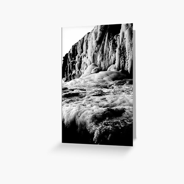 Frozen Waterfall Greeting Card
