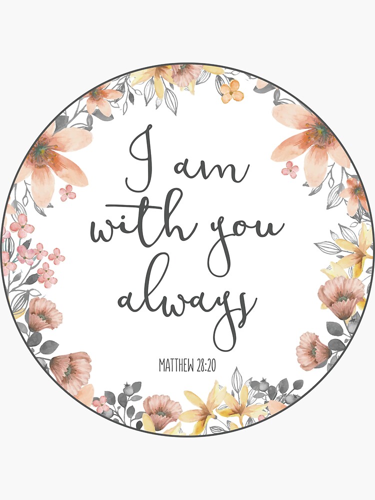 bible verse watercolor flowers sticker by walk by faith redbubble