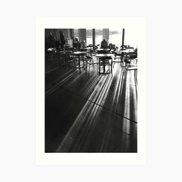 Cafe in Shadow Art Print