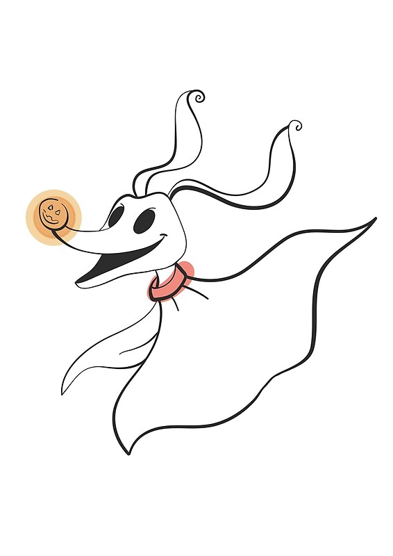 "Zero from The Nightmare before Christmas" by RosieCheecks ...