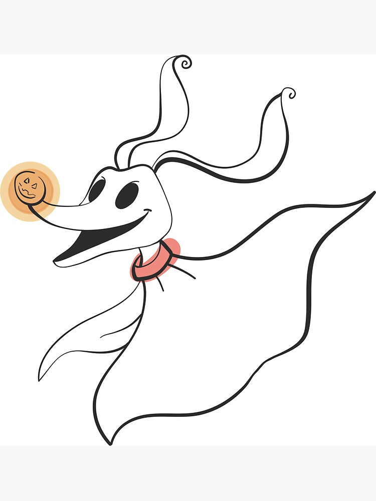 Thumbnail 3 of 3, Magnet, Zero from The Nightmare before Christmas designed and sold by RosieCheecks.