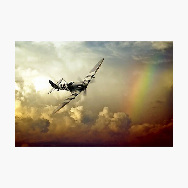 Item preview,  Spitfire Passing Through The Storm  designed and sold by Airpower Art.