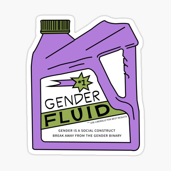 Gender Fluid Stickers for Sale