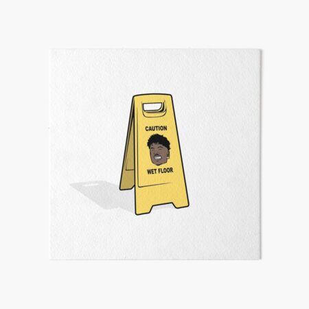 'Blueface Wet Floor' Art Board Print for Sale by RTurnerDesigns | Redbubble