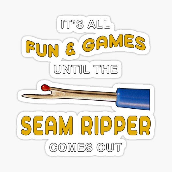Item preview, Sewing Quilting Seam Ripper Humor designed and sold by TLSDesigns.