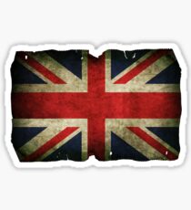 Grungy Union Jack Sticker