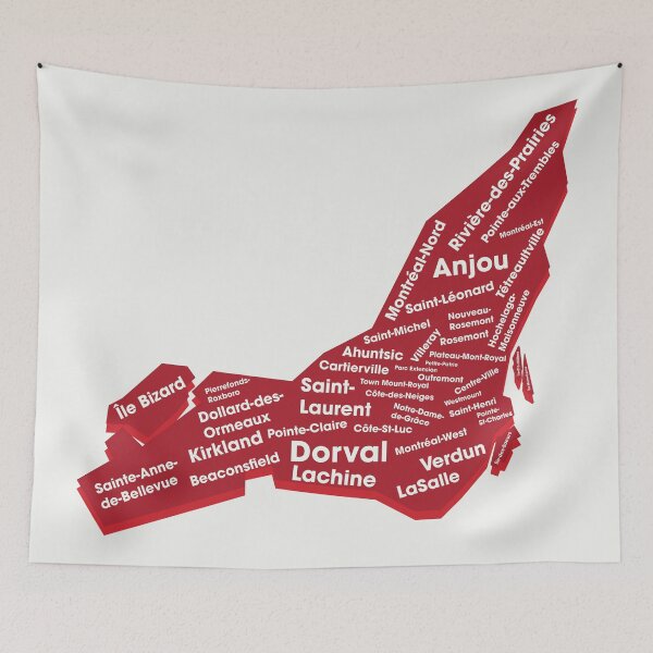 Item preview, Map of Montreal - Neighborhoods designed and sold by Chloé Fortin Côté.