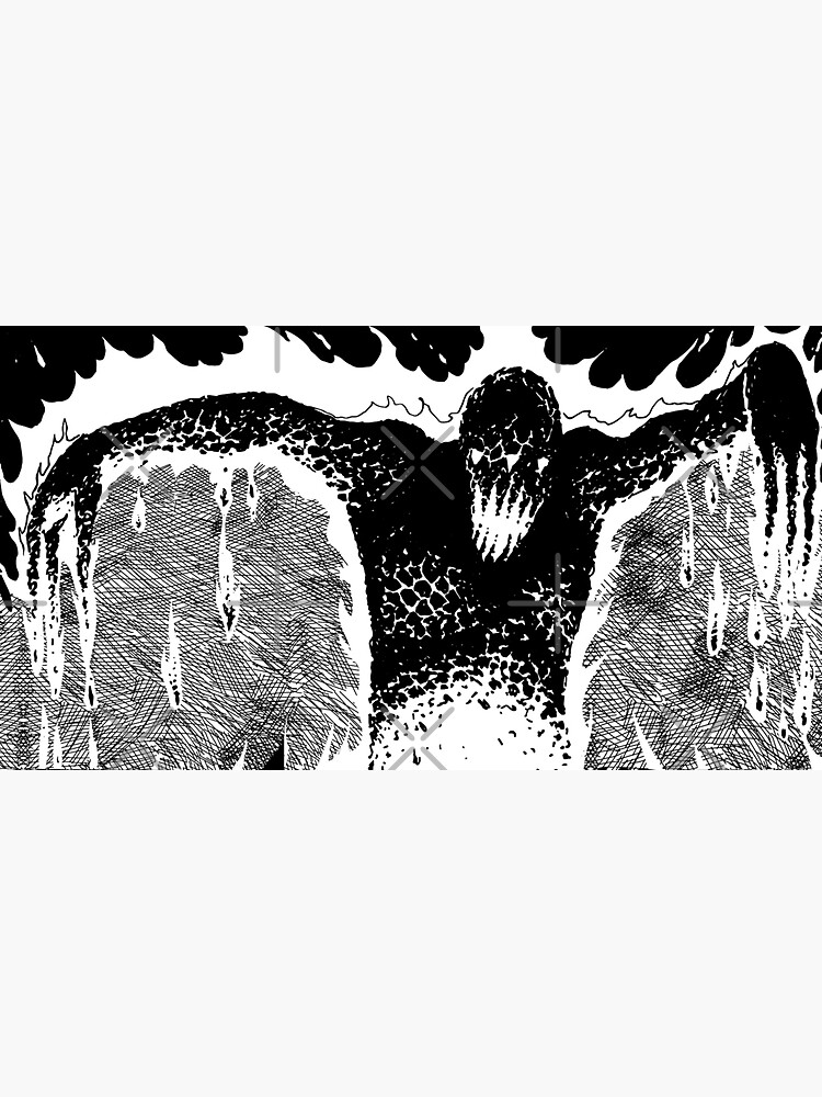 Lava Monster Bruiser Edition Skateboard Sticker by thebroodingmuse