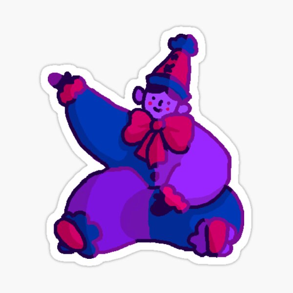 Item preview, Bi Pride Clown designed and sold by CrabMandible.