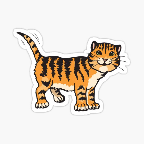 Cat Compilation Stickers Redbubble - il tiger cat ears tail roblox