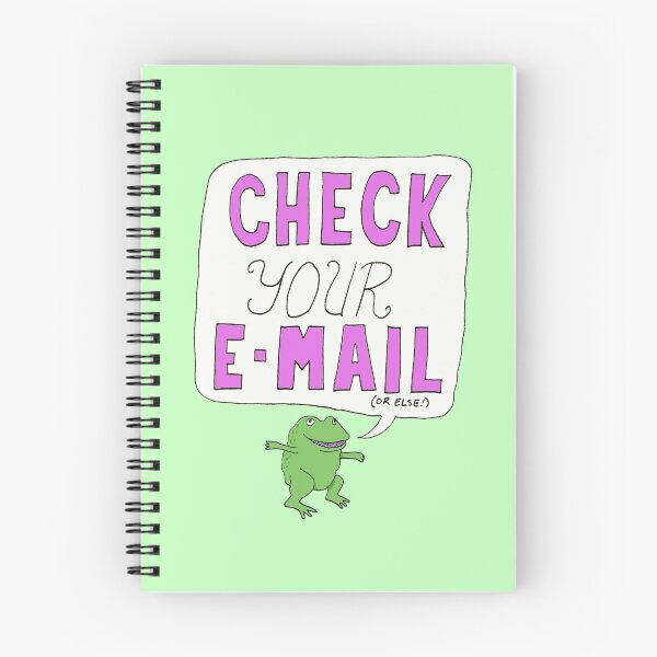 Artikelvorschau, Der Check Your Email Frog entworfen und verkauft von platypusinplaid.