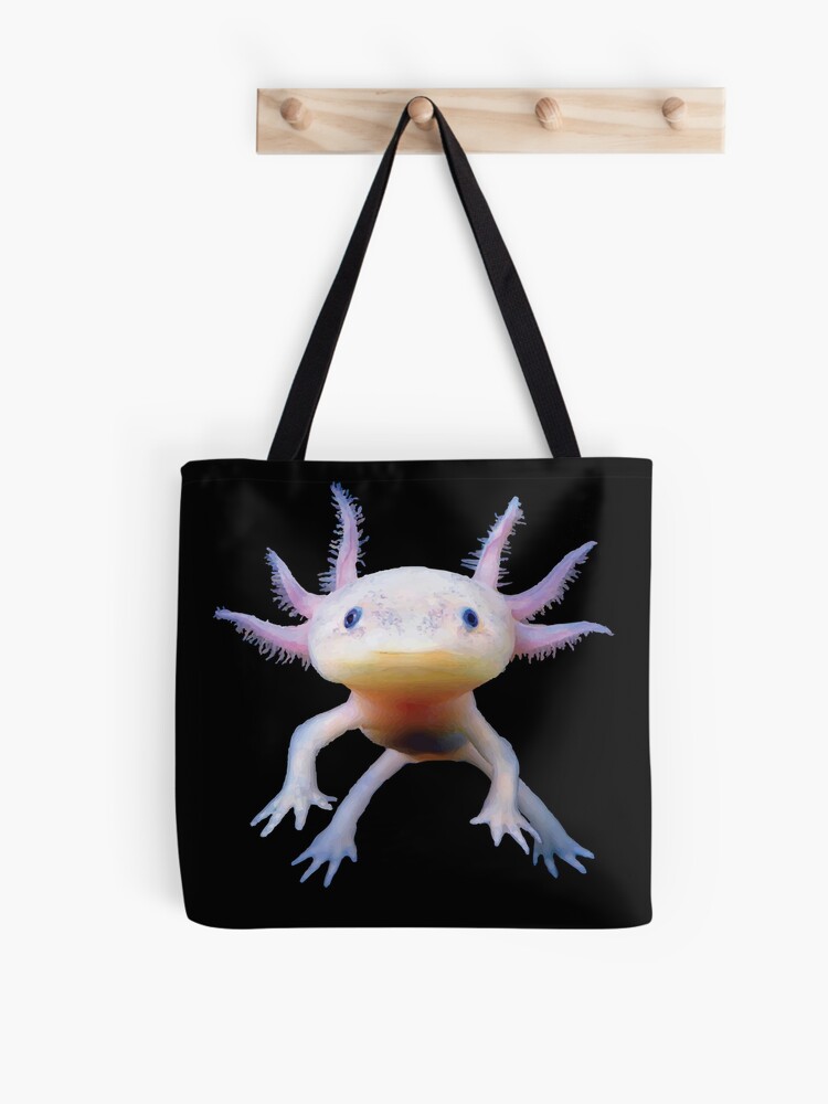 Bolsa De Tela Linda Axolotl Salamandra Anfibio Mexicano Caminando Pescado De Mpdesigns73 Redbubble
