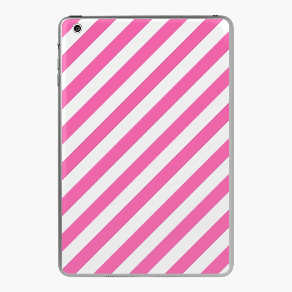 Hot Pink and White Stripes | Stripe Patterns | Striped Patterns | Wide  Stripes | Horizontal Stripes | | iPad Case & Skin