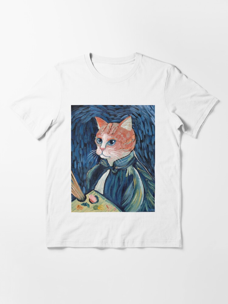 cat van gogh shirt