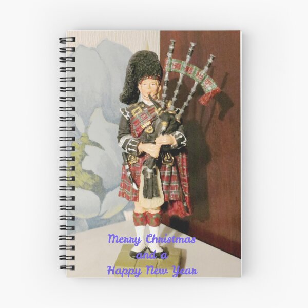 Item preview, Scottish Piper Christmas and New Year Card designed and sold by SunriseRose.