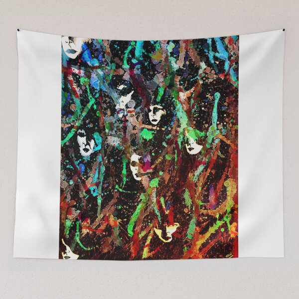 Item preview, The Crowd Abstract Art/ Portrait painting designed and sold by Grant Wilson.