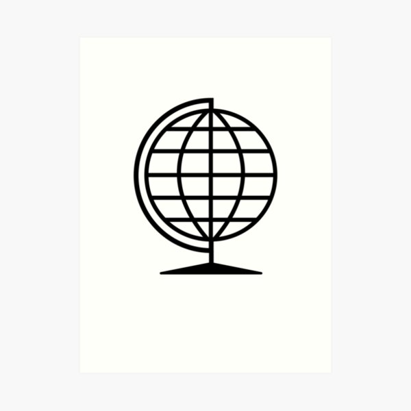 Globe Travel World Globe Art Print