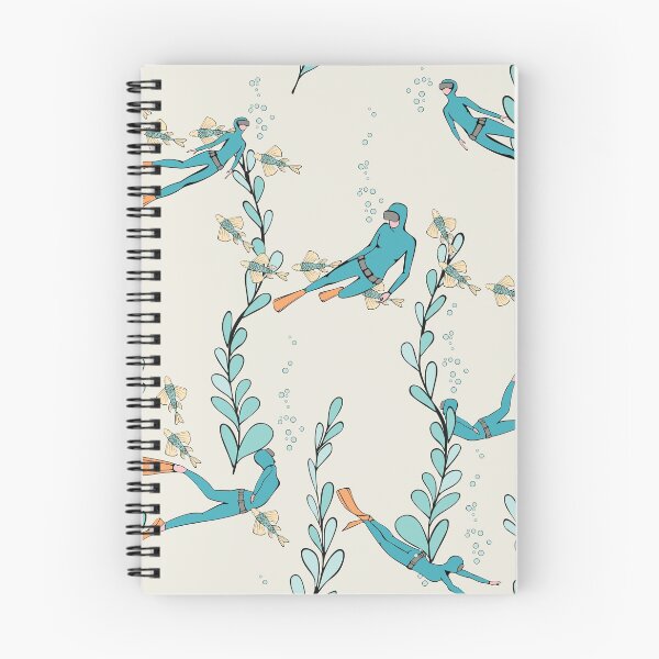 Item preview, Marine underwater pattern with divers designed and sold by Olga Shashok.
