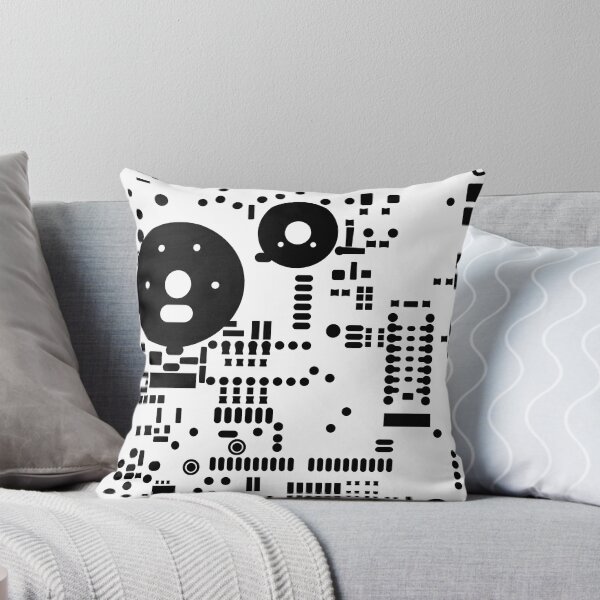 Artikelvorschau, Motherboard Face - Black on White entworfen und verkauft von TheFrisby.