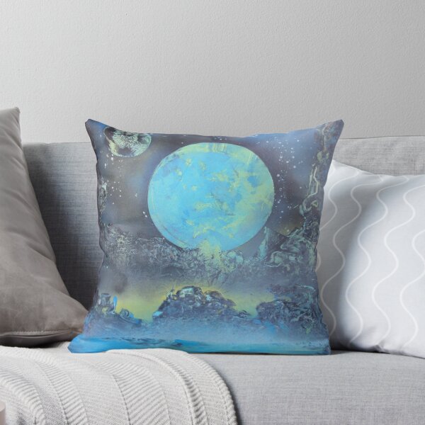 Aperçu de l'œuvre Spray Paint Art- Two Moons créée et vendue par ArniesArt.