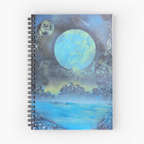 Item preview, Spray Paint Art- Two Moons designed and sold by ArniesArt.