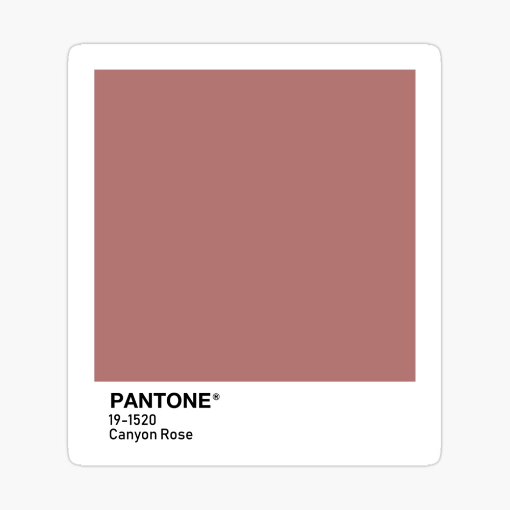 Pantone Canyon Rose Sticker for Sale by scultura