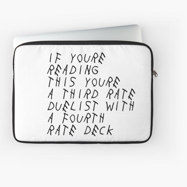 Third Rate Duelist; Fourth Rate Deck Laptop Sleeve