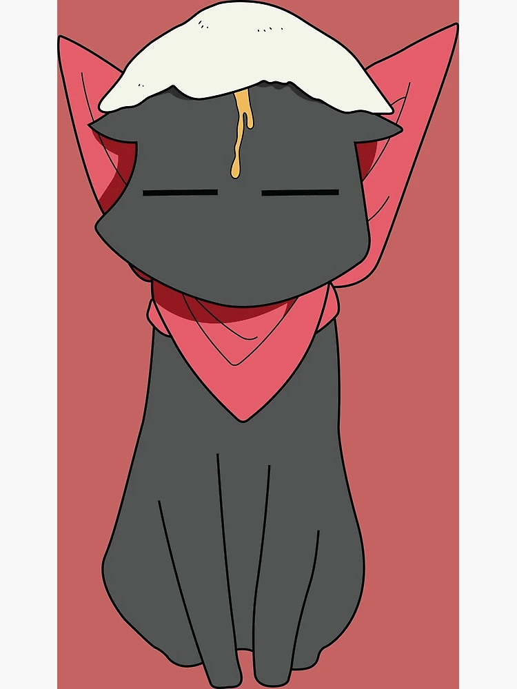 Sakamoto Cat from Nichijou Postcard for Sale by pamakima