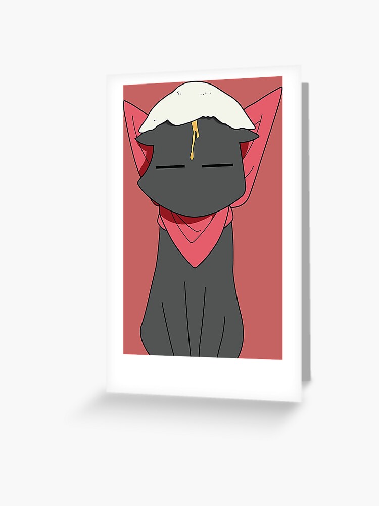 Nichijou Sakamoto Cat Shirt For Anime Lovers | Greeting Card