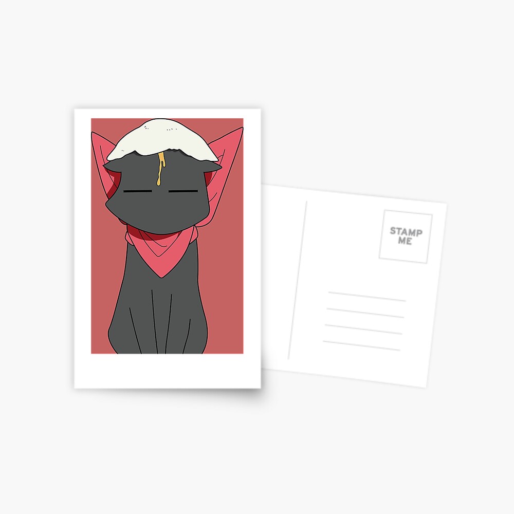 Sakamoto Cat from Nichijou Postcard for Sale by pamakima