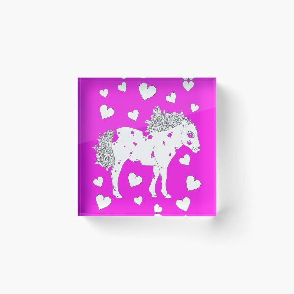 Artikelvorschau, Cute Little Pony with hearts entworfen und verkauft von Flower Magic .
