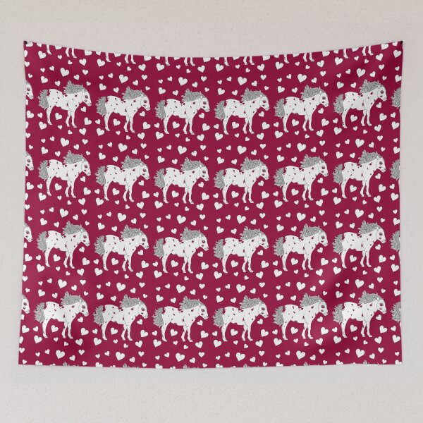 Artikelvorschau, Cute Little Pony with hearts entworfen und verkauft von Flower Magic .