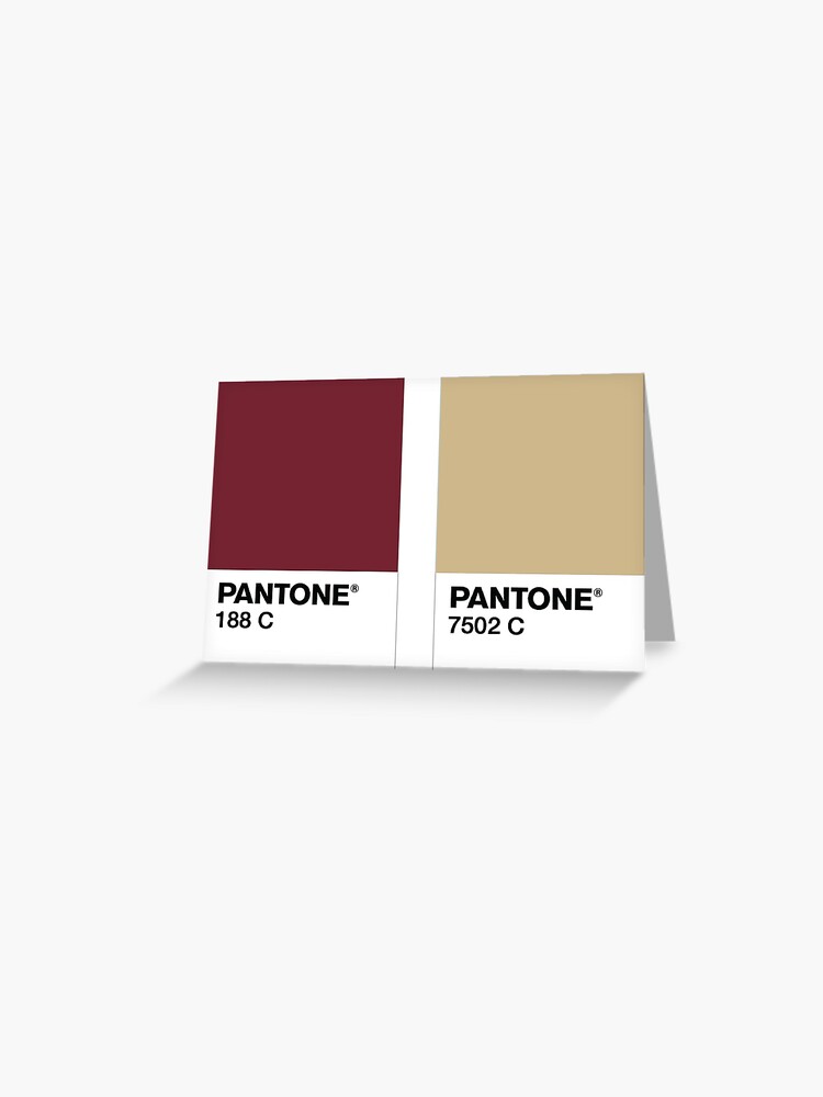 Fsu Pantone Greeting Card By Verobeta Redbubble