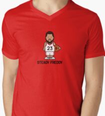 Fred Van Vleet alias Steady Freddy von den Toronto Raptors T-Shirt mit V-Ausschnitt