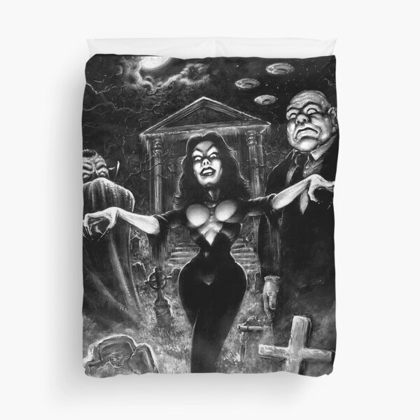 Vampira Plan 9 zombies Duvet Cover