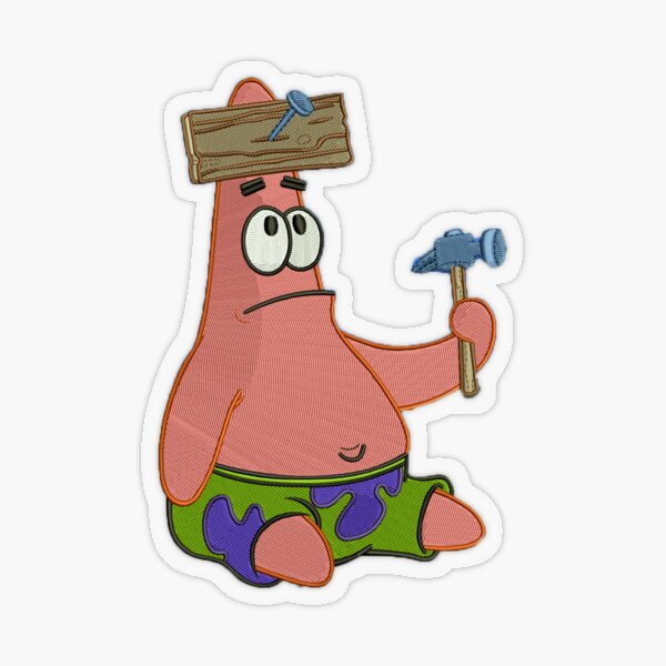 SpongeBob Patrick Star Thief Sticker - Sticker Mania