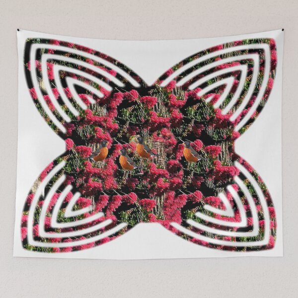 Item preview, Flowered Butterfly Robins designed and sold by kristalcurt.
